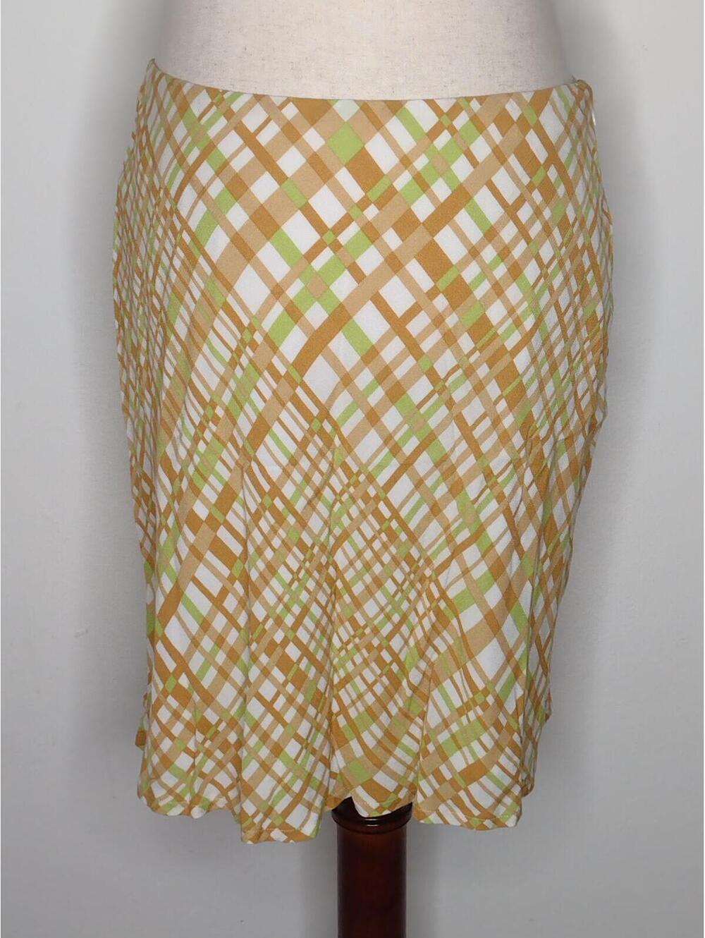 NWT BP. Women's Tan/Green Skirt Size Medium